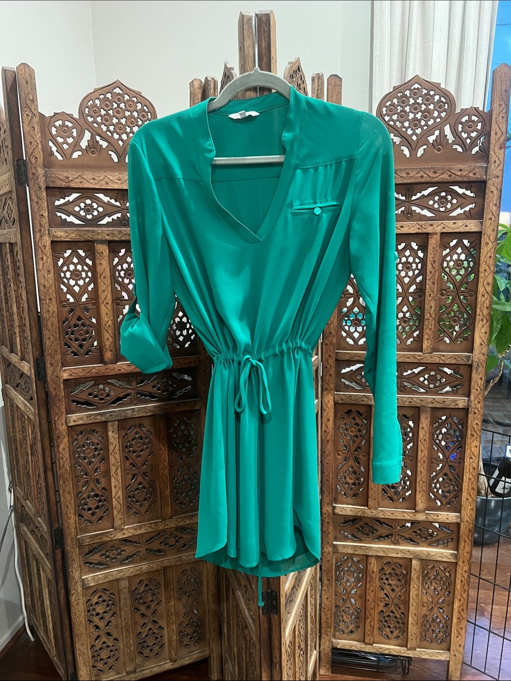 Naked Zebra Emerald Green Blouse